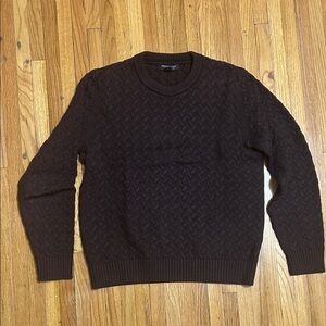 Banana Republic Men's Dark Brown Crewneck Sweater
